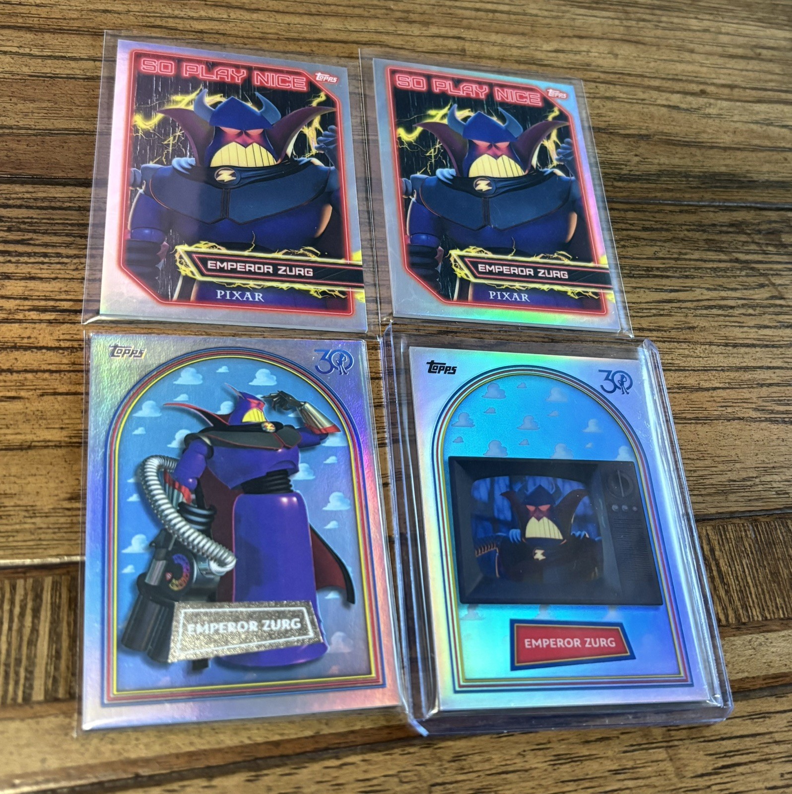 2025 Topps Toy Story 30 Years & Beyond Emperor Zurg Card Lot 4 Cards Total