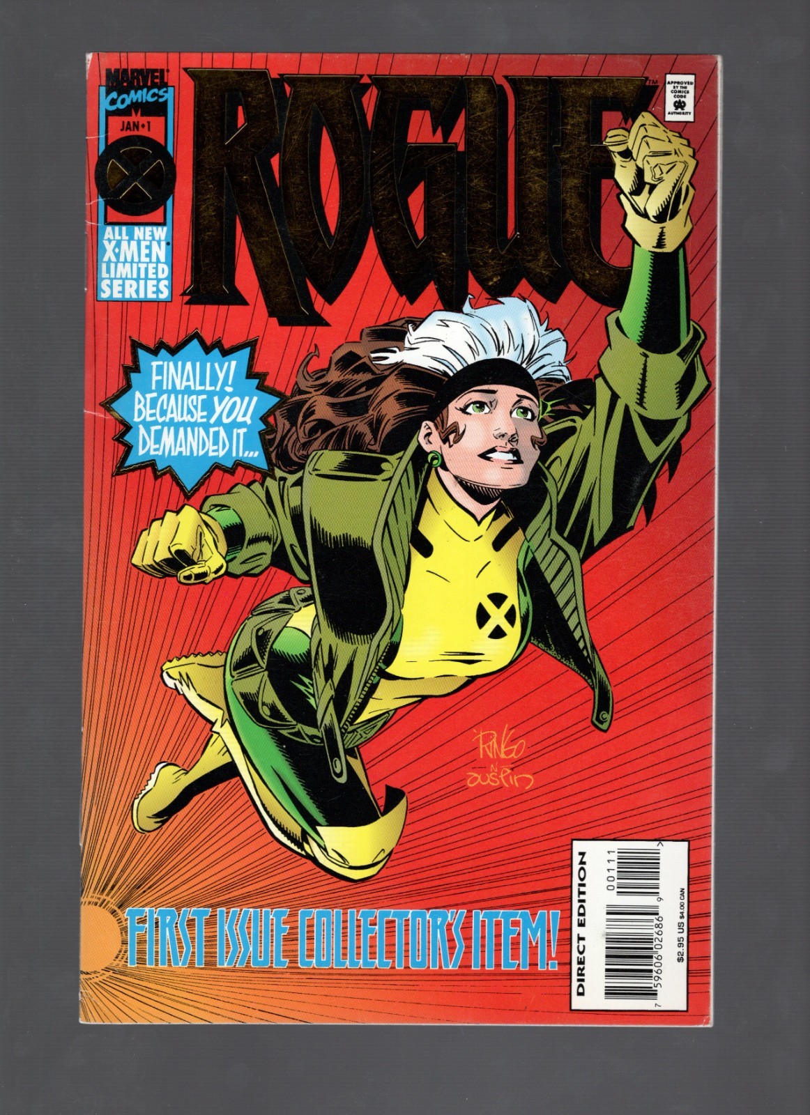 Marvel Rogue Issues #1  & #2 1995 X-Men Limited Series Gambit Terry Austin