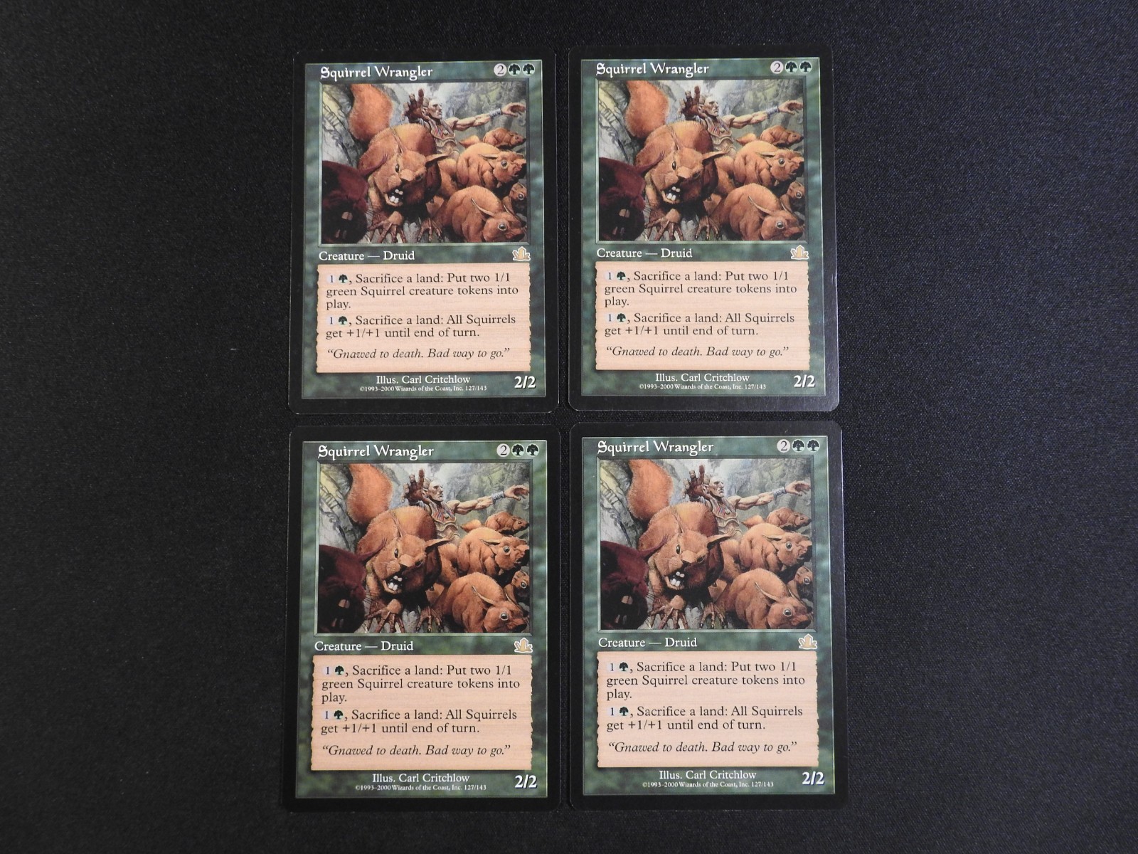 4x Scoiattolo Wrangler LP [Profezia] Mtg Magic Tracciamento Gratuito!