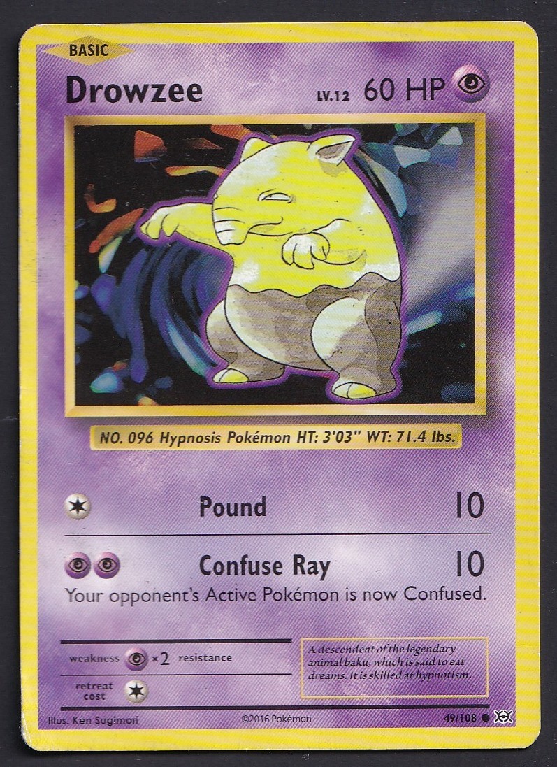 Drowzee - 49/108 - Comune - Moderatamente giocato