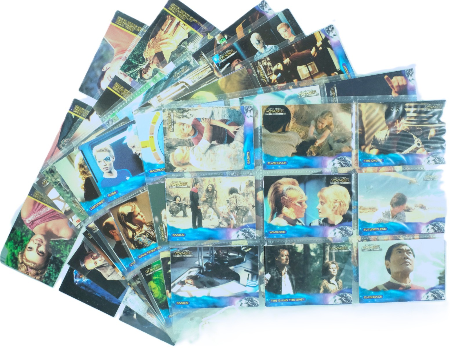 1999 Star Trek Voyager "Closer To Home" Trading Cards + Challenge Game Card Set