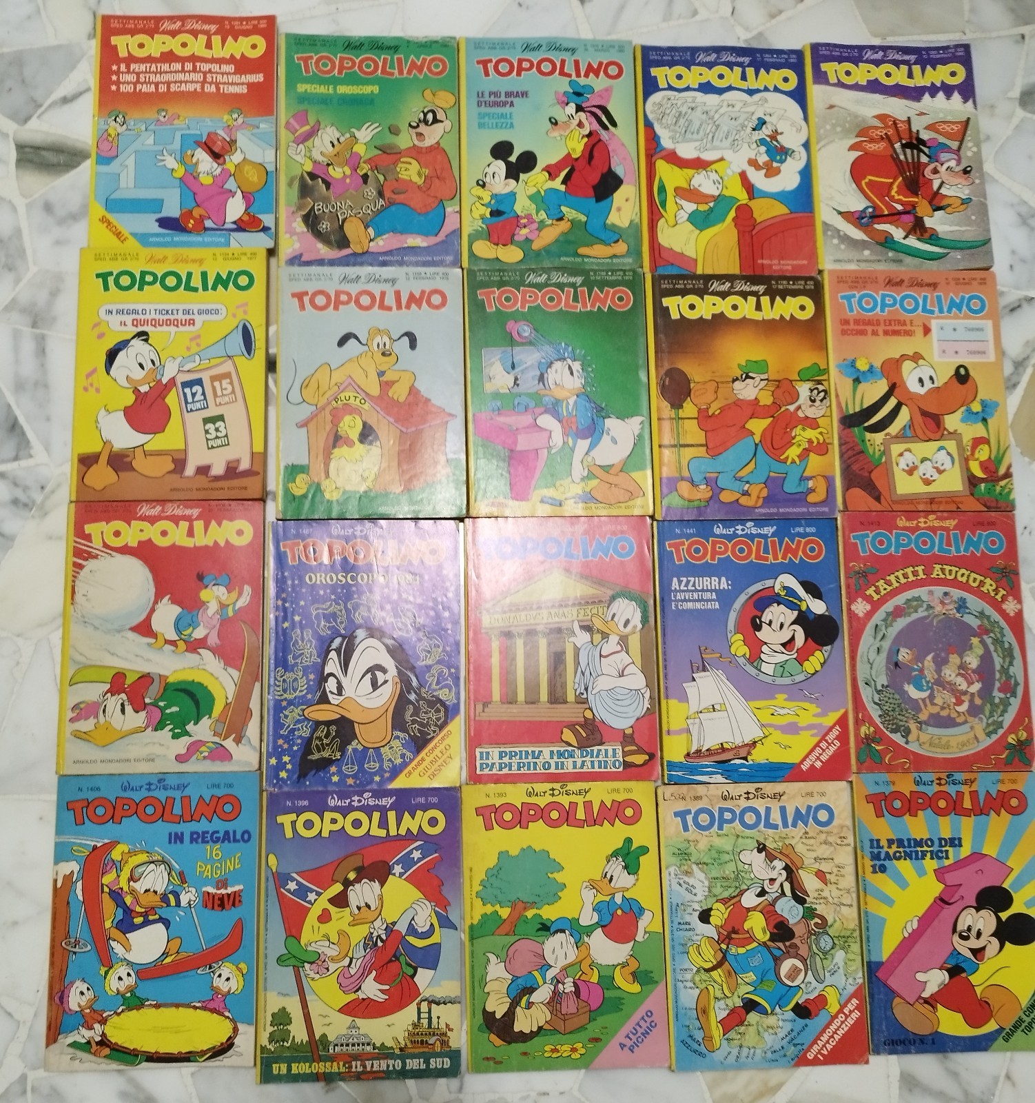 20 Fumetti Topolino anni 70/80