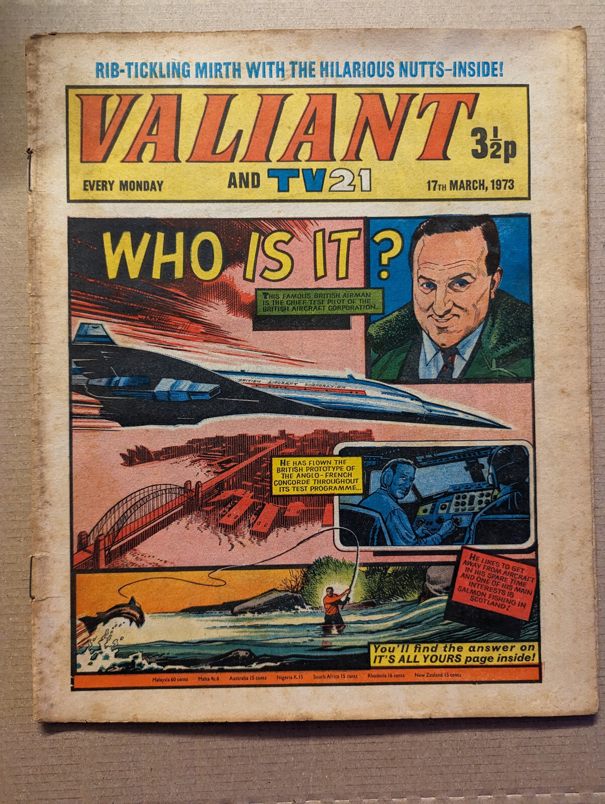 Valiant and TV21 Comic 17th March 1973.