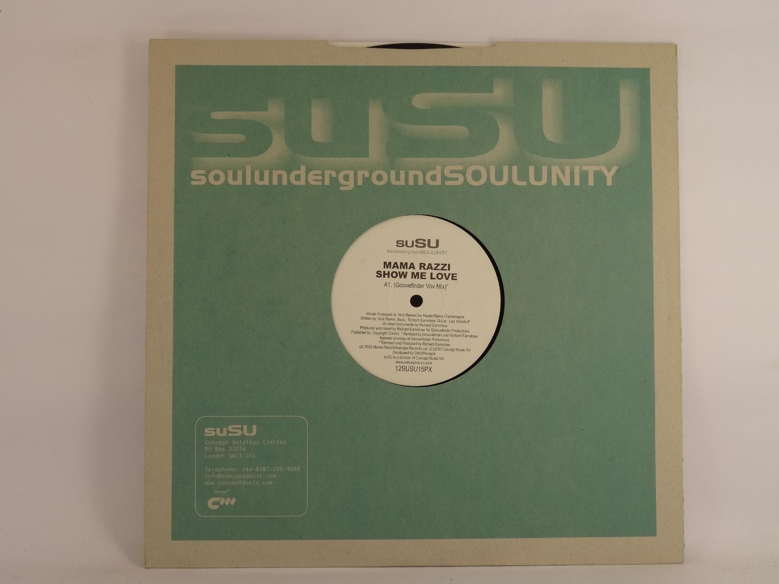 MAMA RAZZI SHOW ME LOVE (GOOVEFINDER VOX MIX) (21) 2 Track 12" Single including 