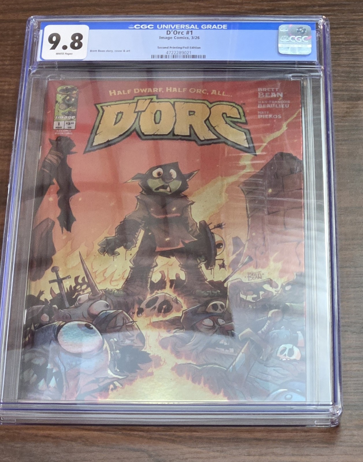D'orc #1 2a stampa Foil Edition CGC 9.8