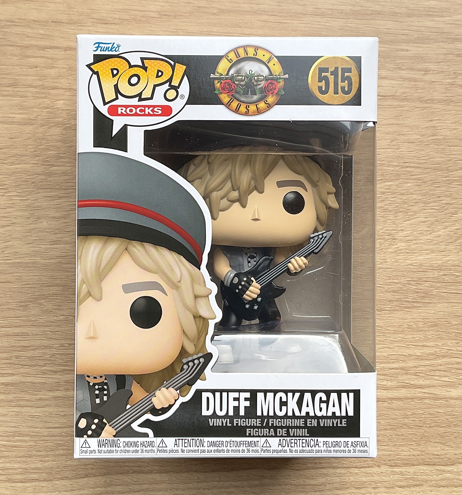 Funko Pop Rocks Guns N Roses Duff McKagan 1985 #515 + Free Protector