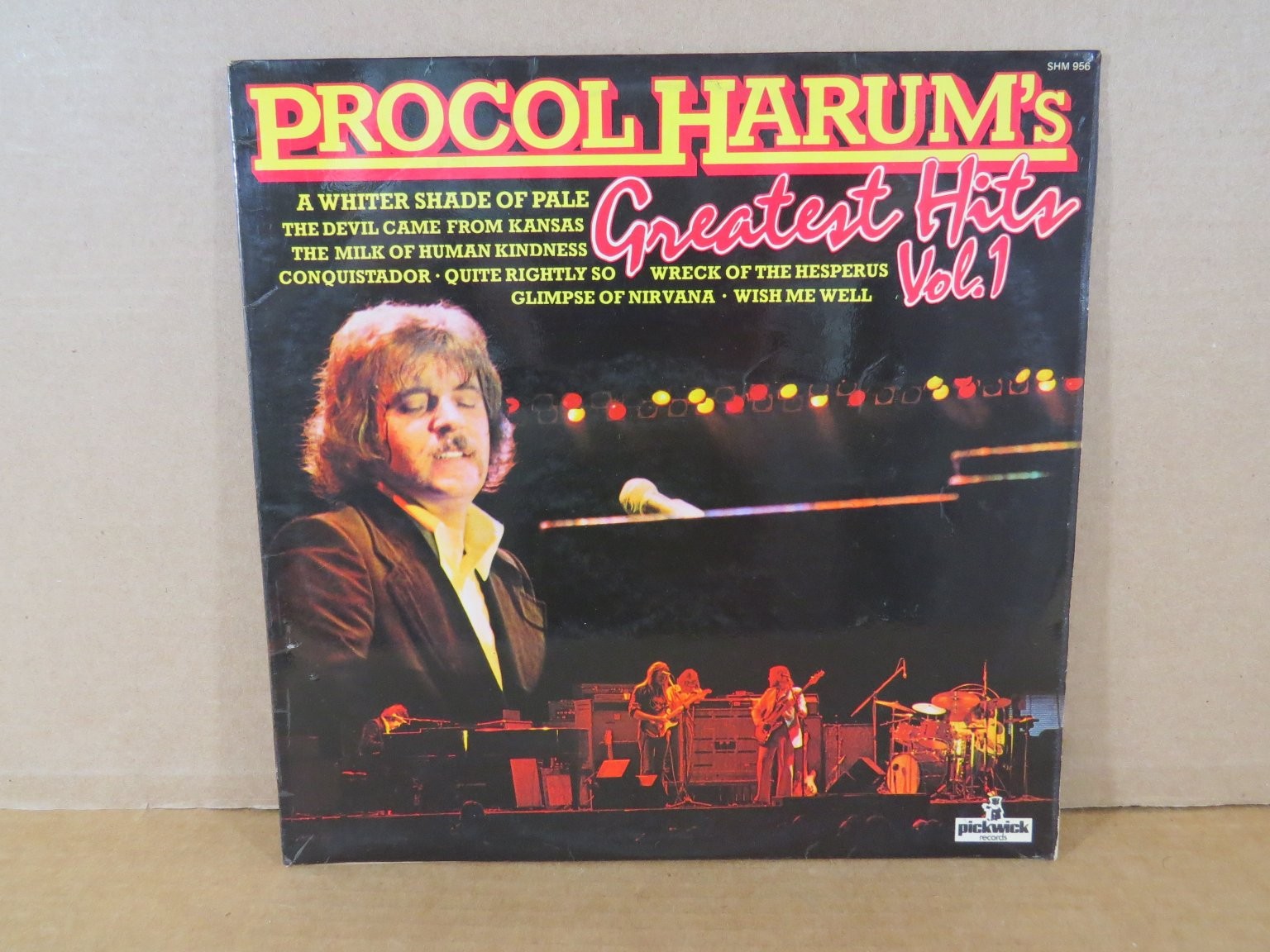 Procol Harum - Greatest Hits Vol. 1 LP Record 1970 Pickwick Rock 33 RPM EXC
