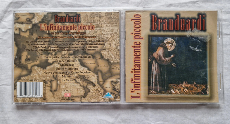 Angelo Branduardi L'infinitamente piccolo CD Battiato Morricone