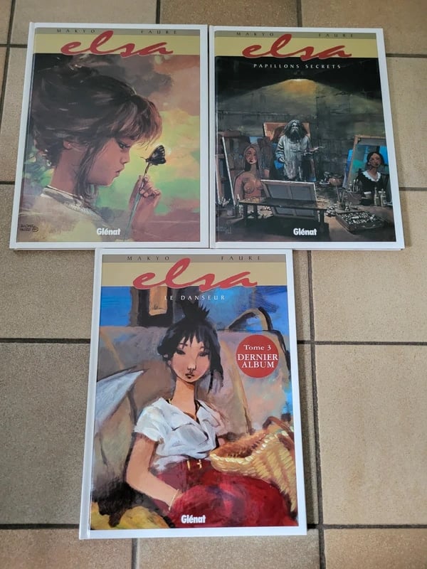 Elsa : Collection complète de 1 à 3 . Toutes en premières éditions .