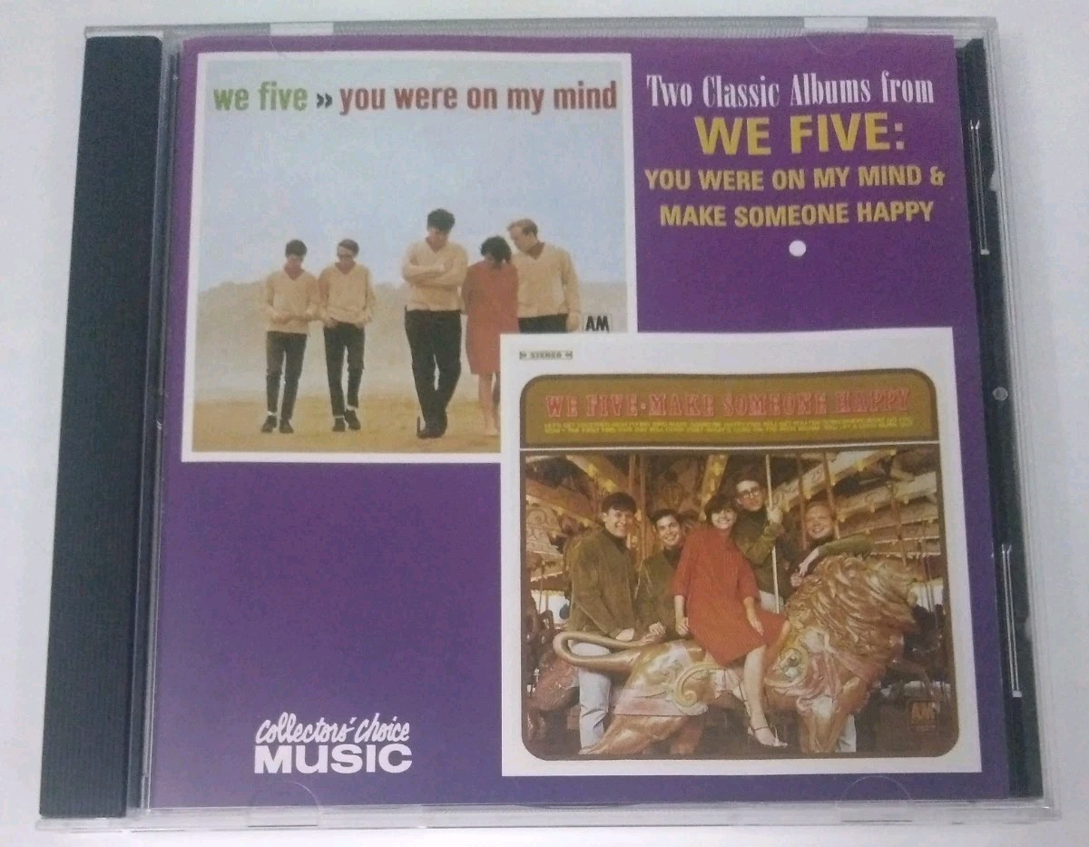 We Five – You Were on My Mind/Make Someone Happy CD 1996 Folk Rock Pop EX