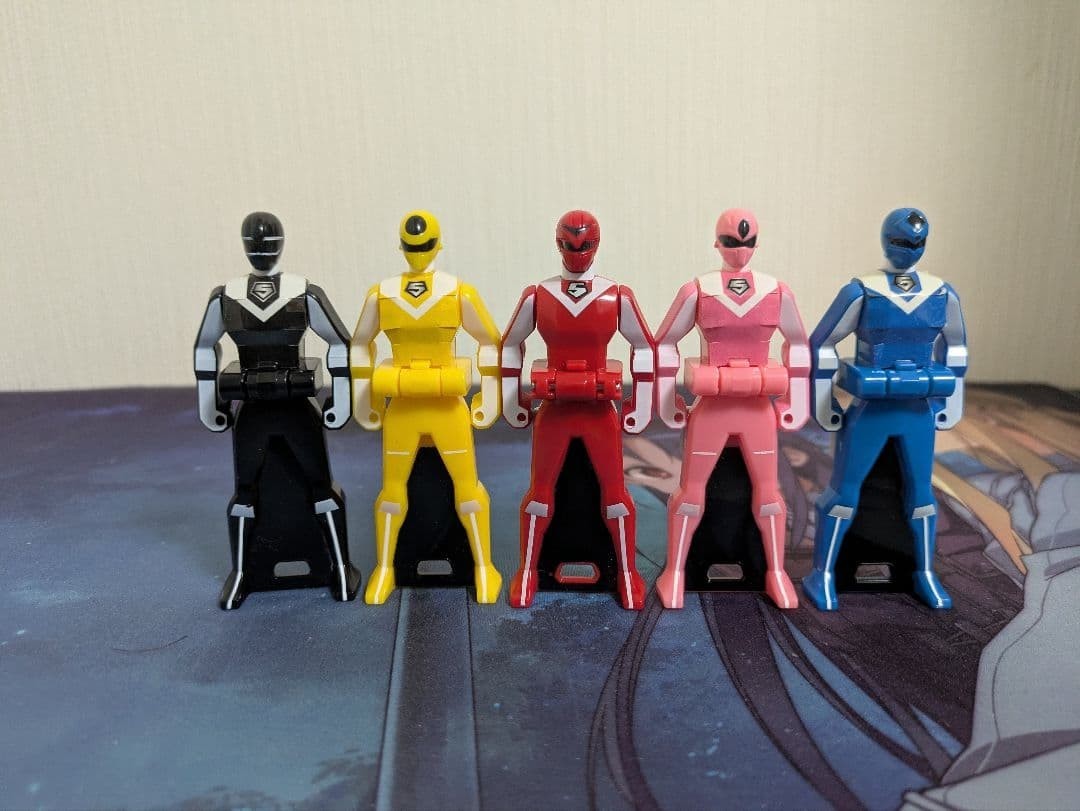 Power Rangers Gokaiger Maskman Ranger Key Figure Set 5p Morpher Maskman