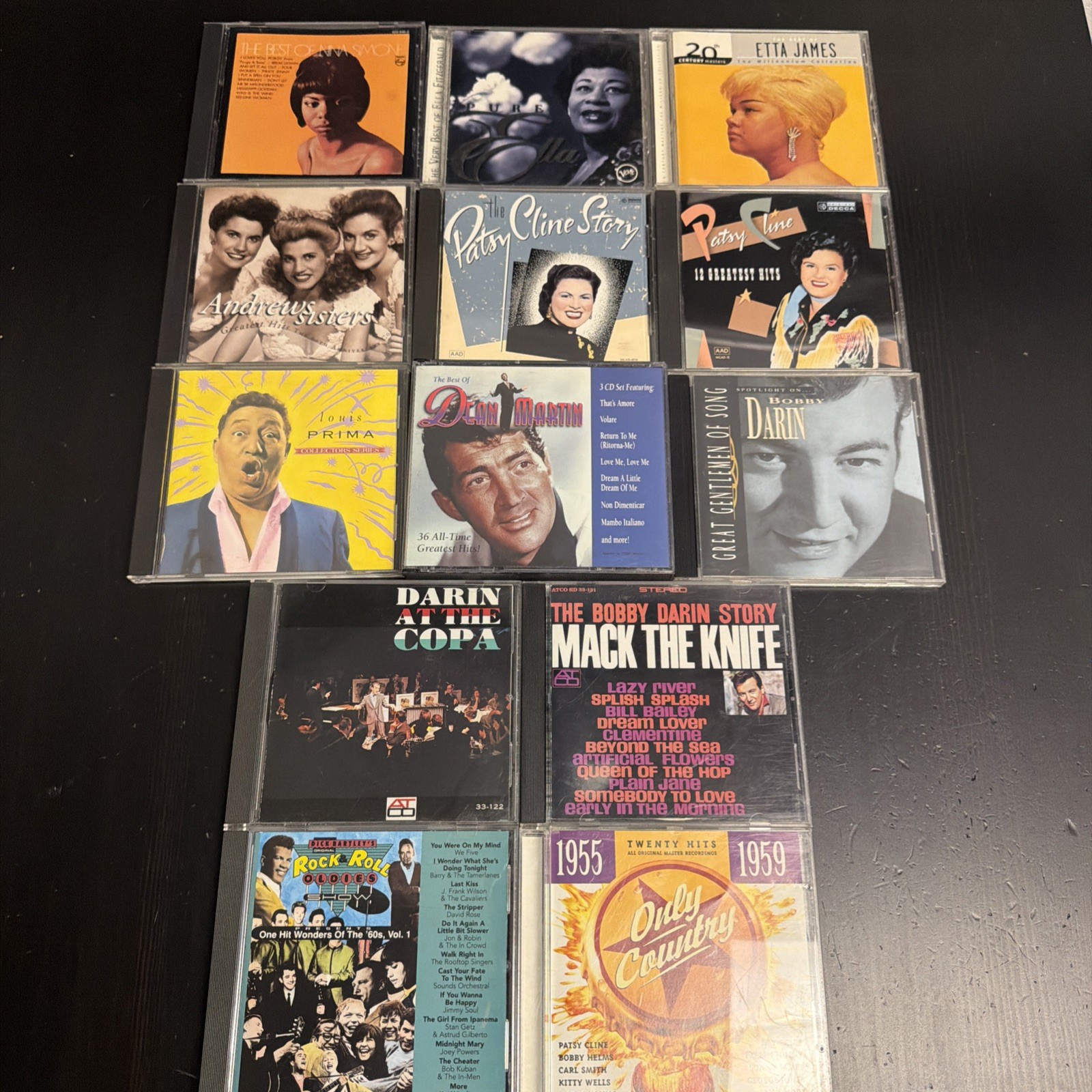 13 CD Lot 1950s & 1960s - Bobby Darin * Patsy Cline * Dean Martin * Nina Simone