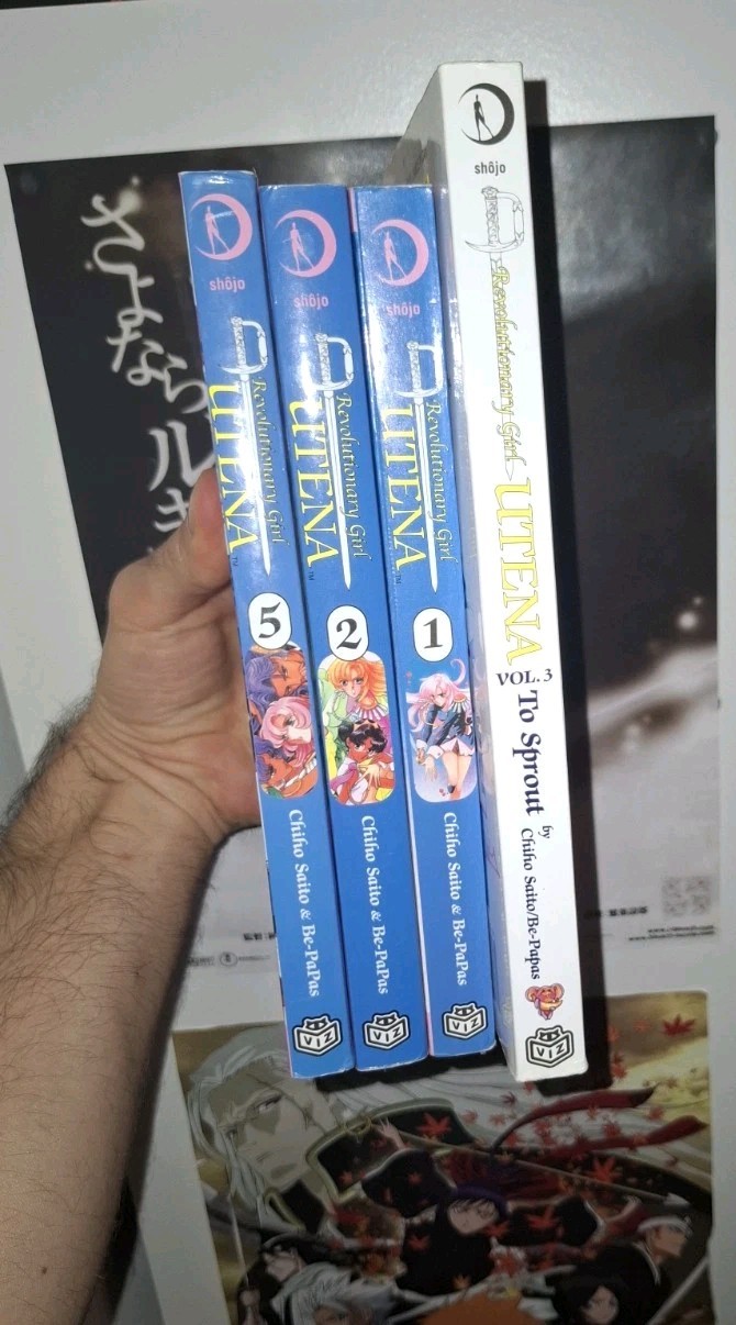 Revolutionary Girl Utena Manga Volumes 1,2,3,5 Set English