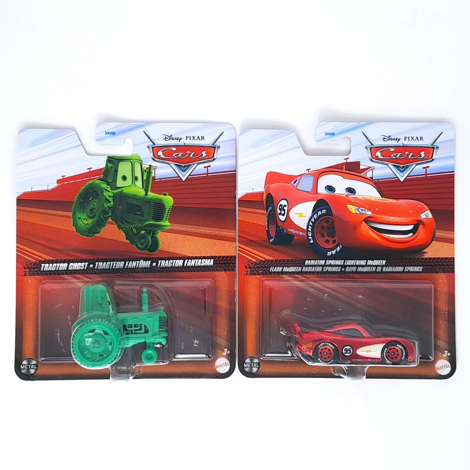 Lightning McQueen & Tractor Ghost! Disney Pixar Cars 1:55 Diecast Toy Car Mattel