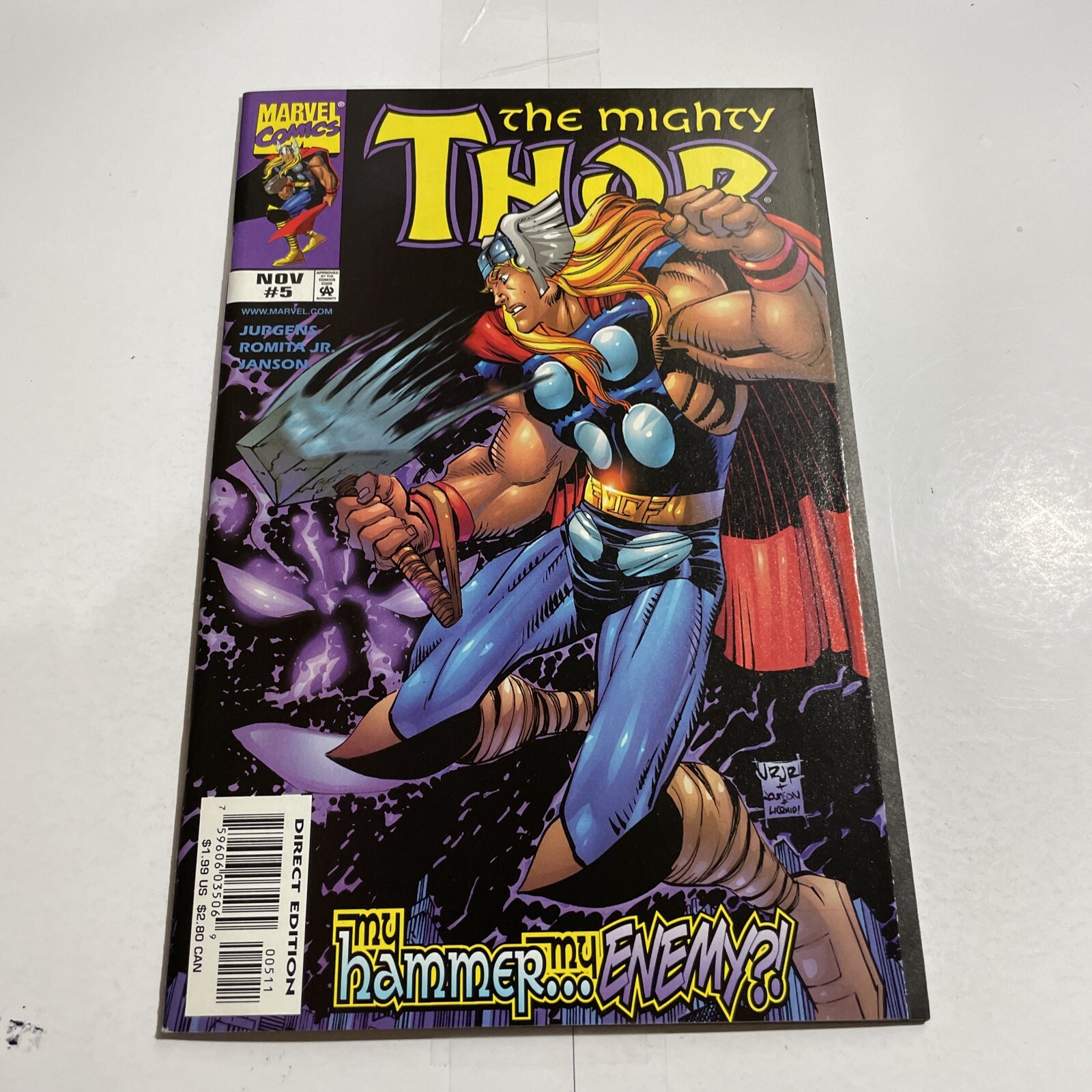 The Mighty Thor #5 seconda serie 1998 John Romita Jr ART 8.0 mm24