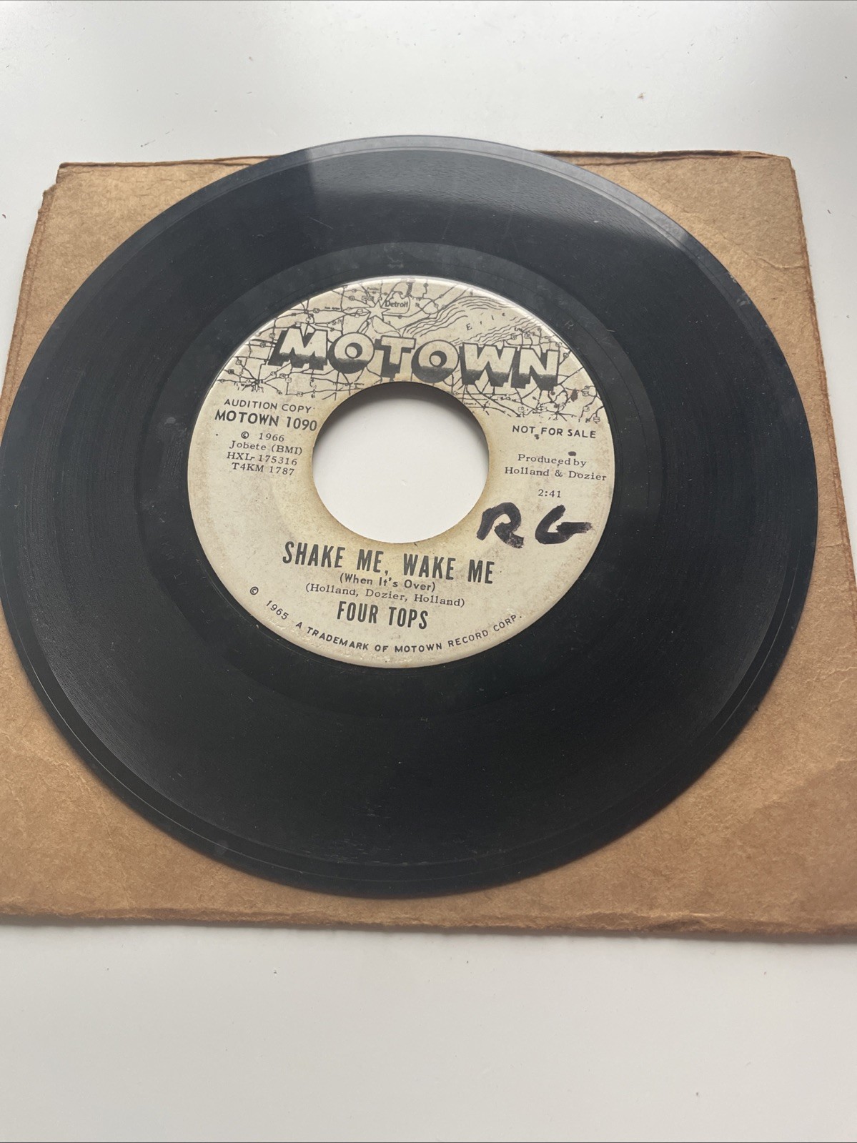 The Four Tops - Shake Me, Wake Me (When It's Over) / Just As Long As You  [7"]