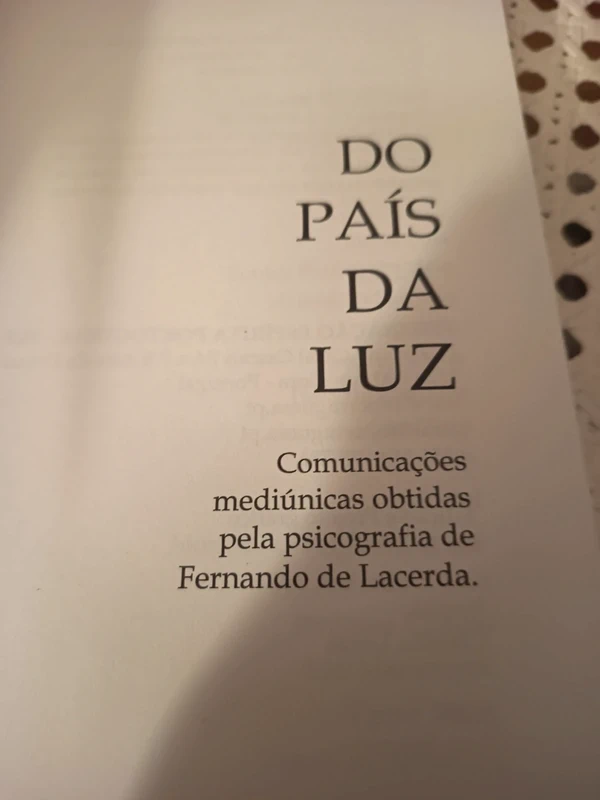 Livro sobre a doutrina espírita