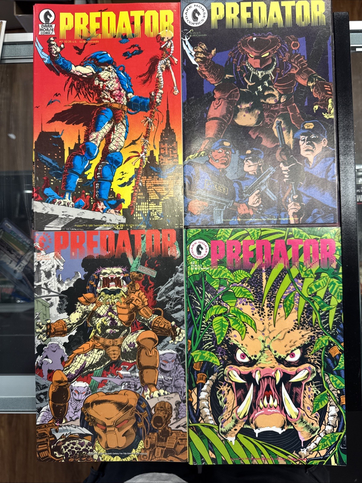 Predator #1-4 (Completo 1989 Dark Horse 1 (2a stampa) 2 3 4 lotto set VF+/NM