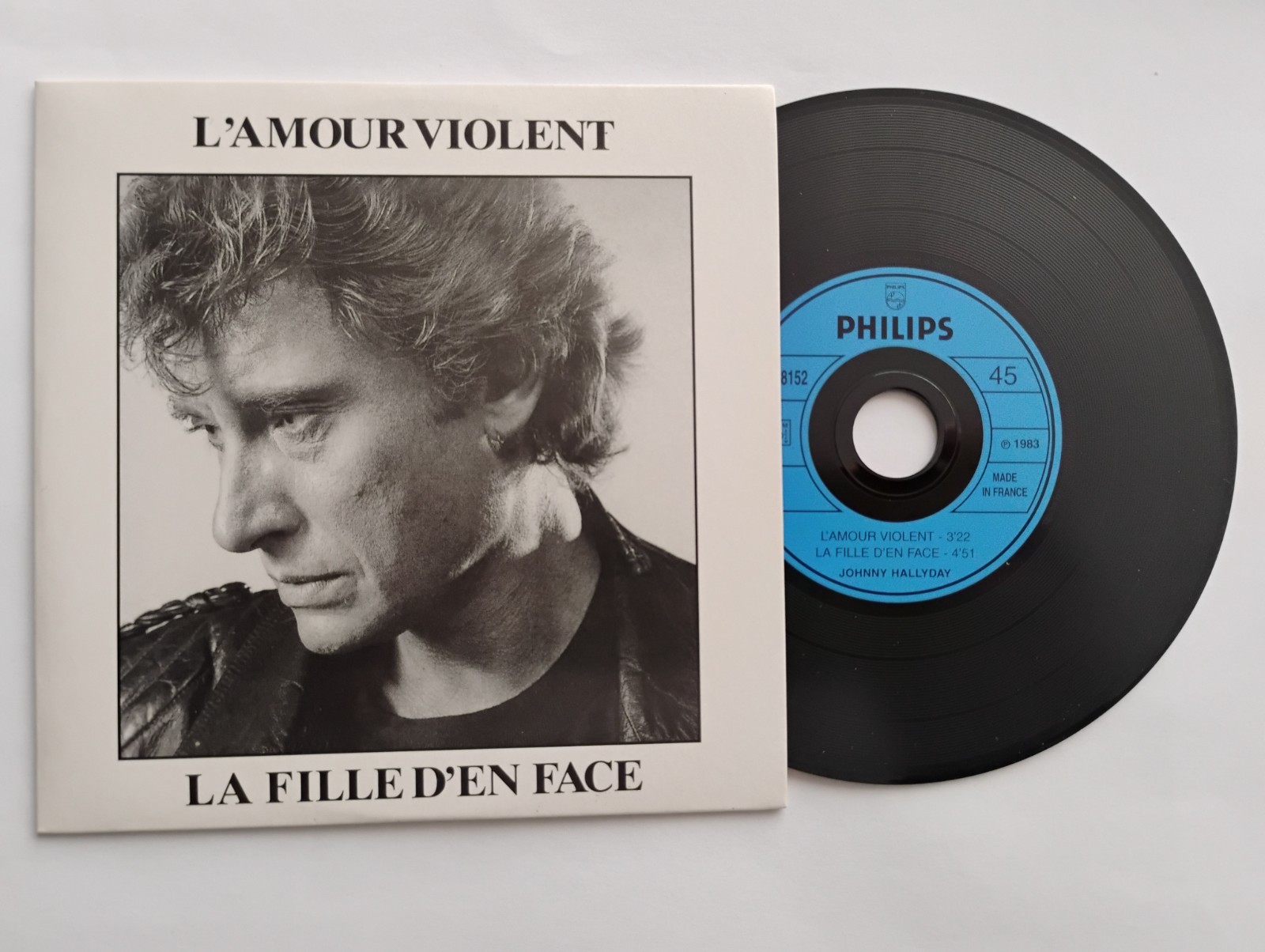 Johnny Hallyday CD 184 – L’Amour Violent / La Fille d’en Face