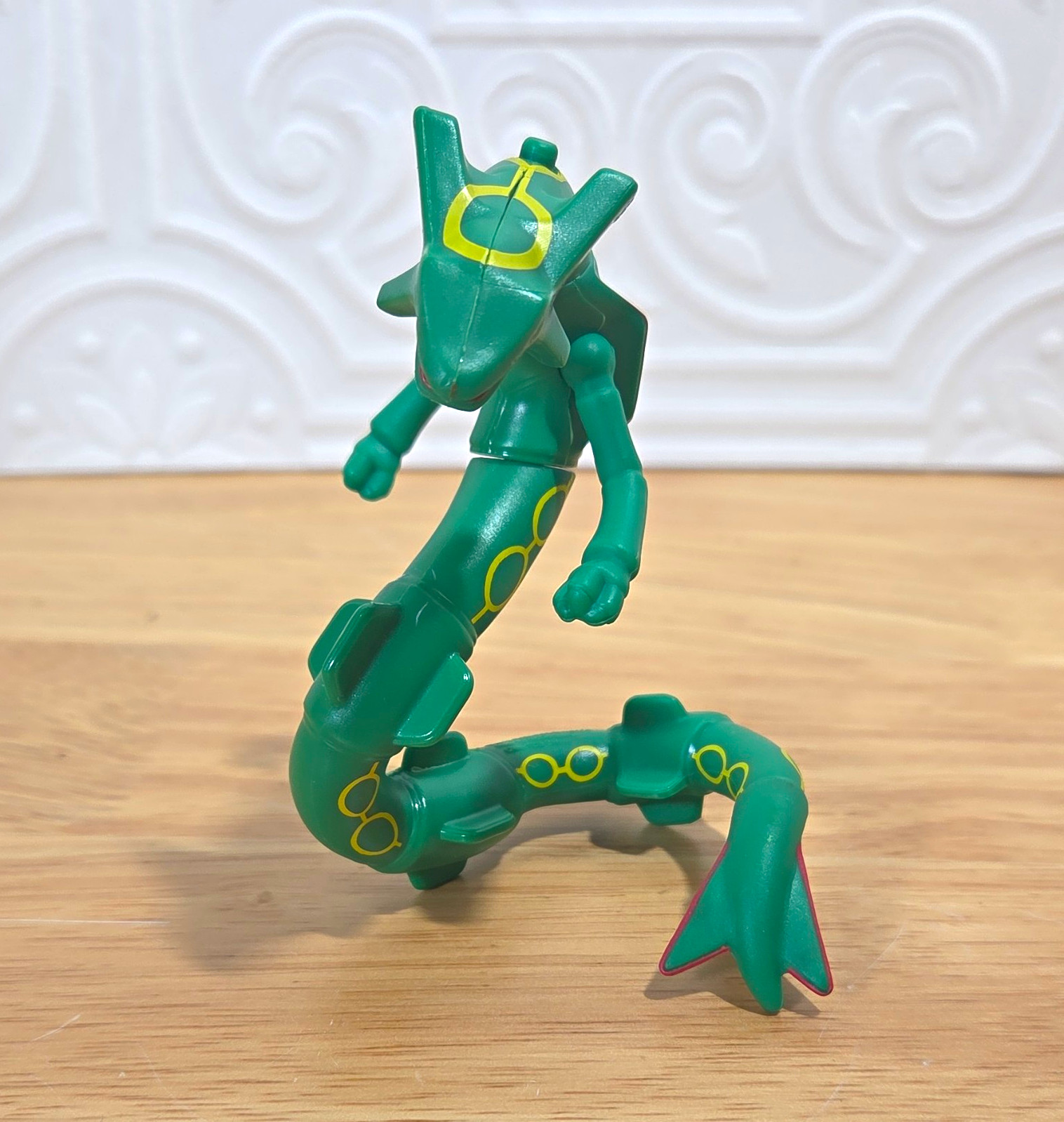 Pokémon Rayquaza Modellino Plastica Poseable - Drago Verde/Serpente