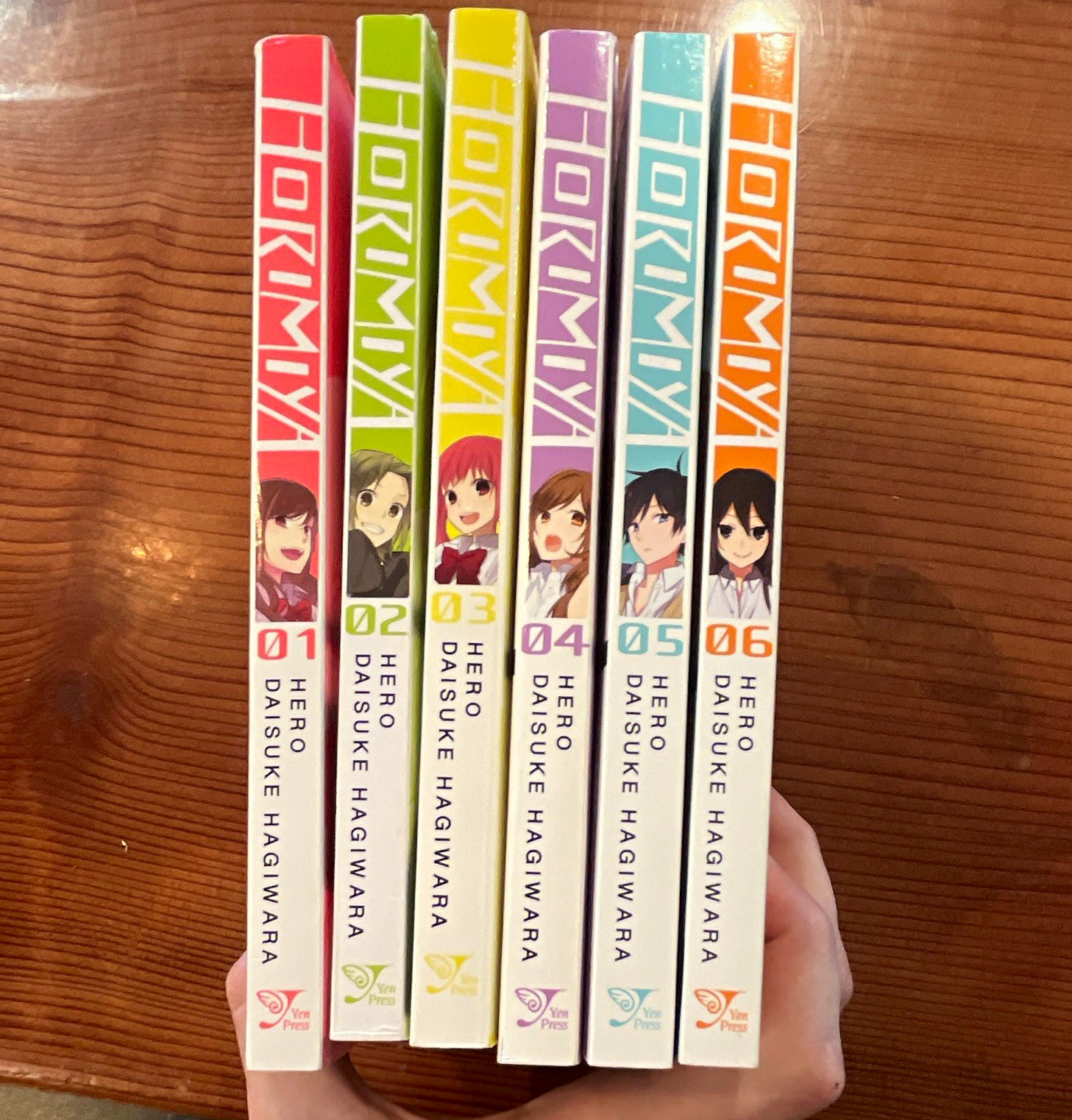 Lotto manga Horimiya vol 1-6 copertina morbida Yen Press HERO & Daisuke Hagiwara