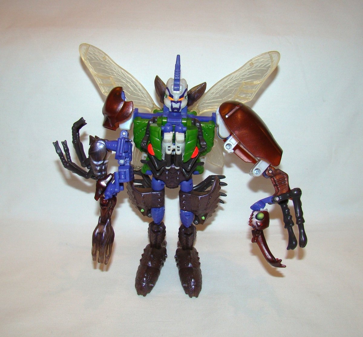 TRANSFORMERS BEAST WARS ~ TRIPREDACUS ~ COMBINATORE ARIETE CORNO MORSETTO MARE CICADACON