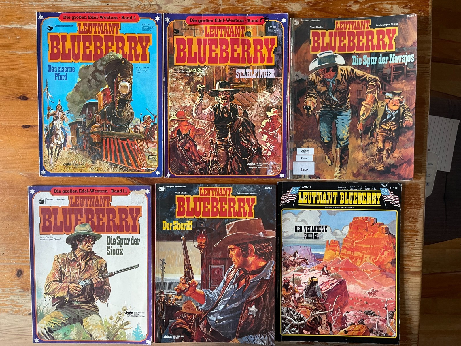 Lotto 6 eleganti tenenti western Blueberry, SC, anni 70/80/90