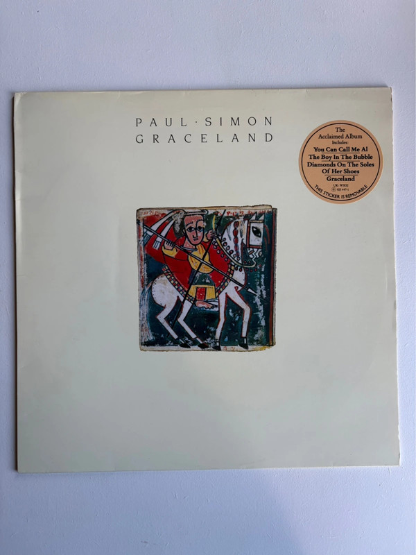 Paul Simon Graceland LP 1986 Vinyl WX52