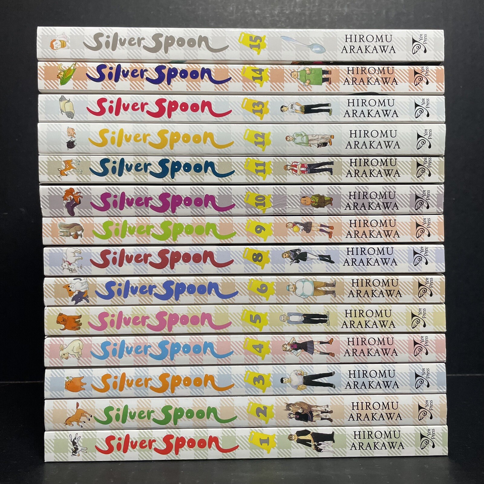 Silver Spoon Manga Volumi 1-6, 8-15 Nuovo Inglese Autentico Yen Press