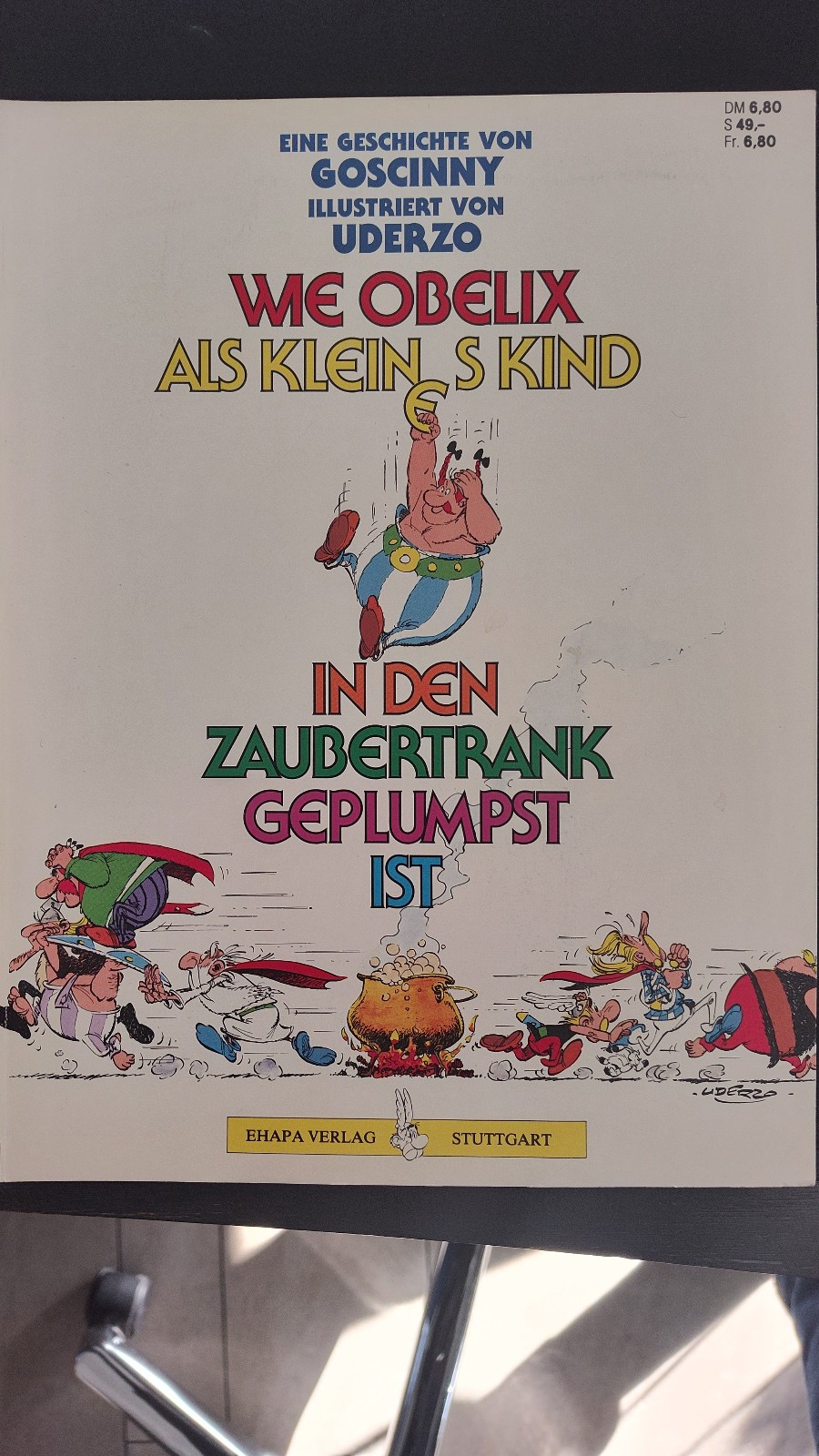 Asterix Volume 291 Come Obelix gommato nella pozione magica da bambino, 1989