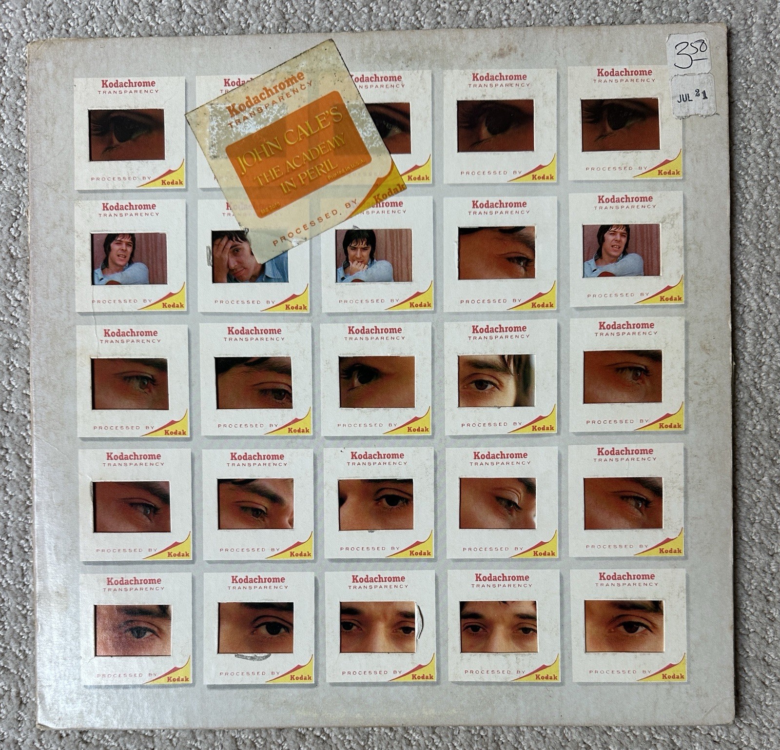 John Cale The Academy Of Peril Vinyl LP 1972 1st Press Promo Andy Warhol 2079 EX