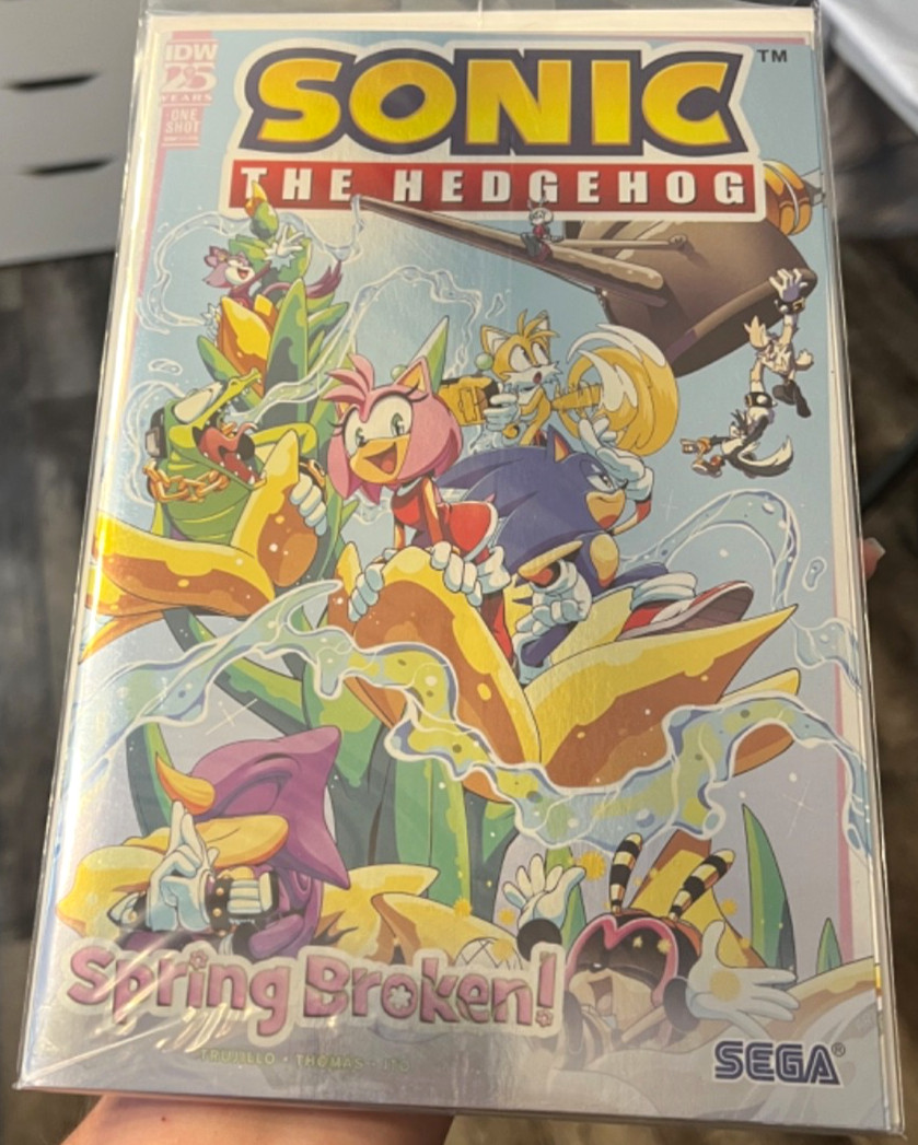 Sonic The Hedgehog Spring Broken FOIL Variant Sega IDW Sealed