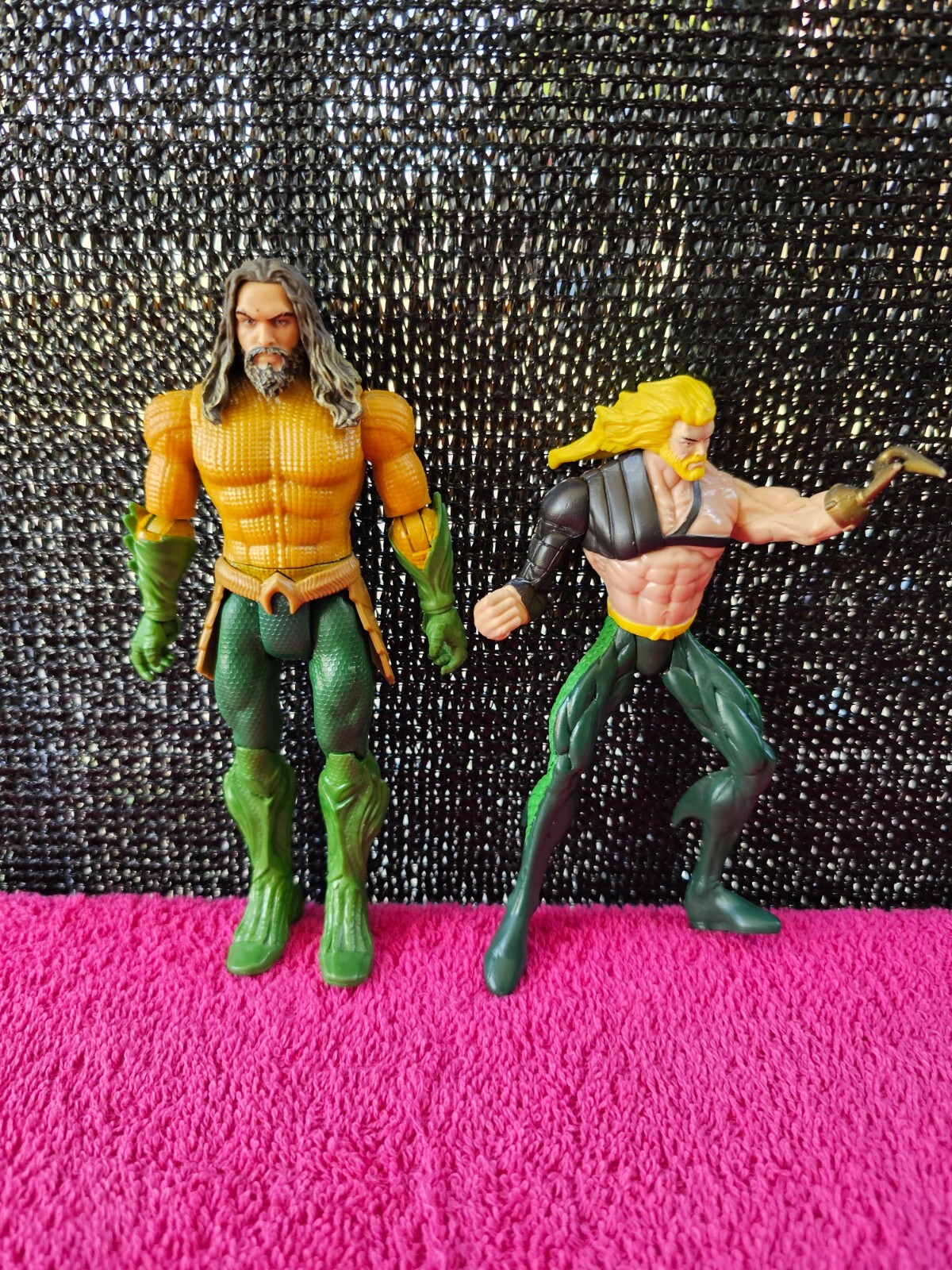 Figurine Kenner 1996 DC Comics Total Justice Aquaman 5" & Royal Armor Aquaman 6"