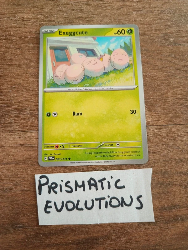 Prismatic evolutions exeggcute