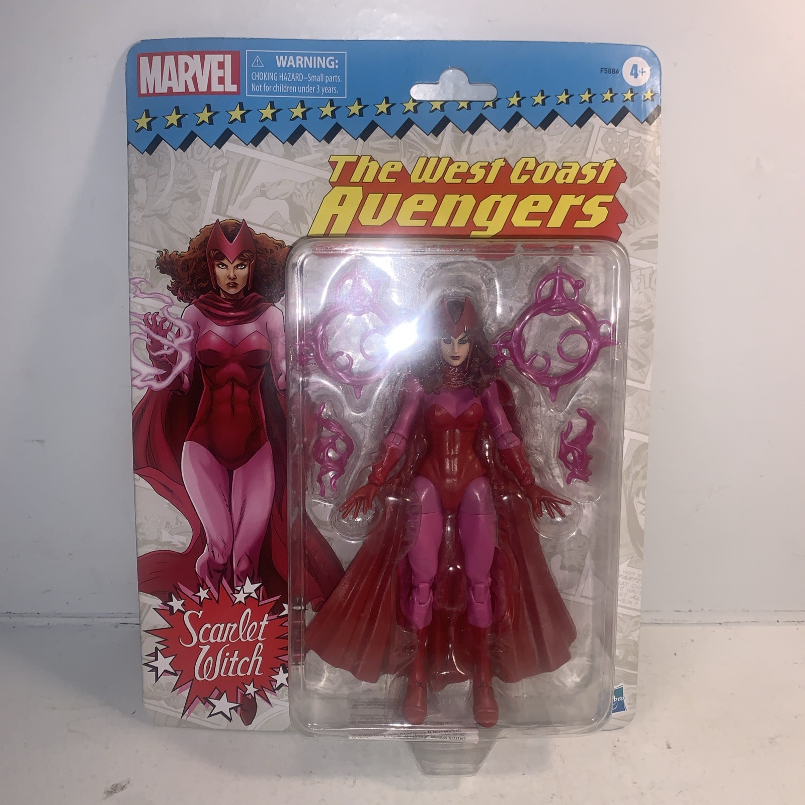 NUOVO Marvel Legends West Coast Avenger Retro Scarlet Witch Modellino 6"