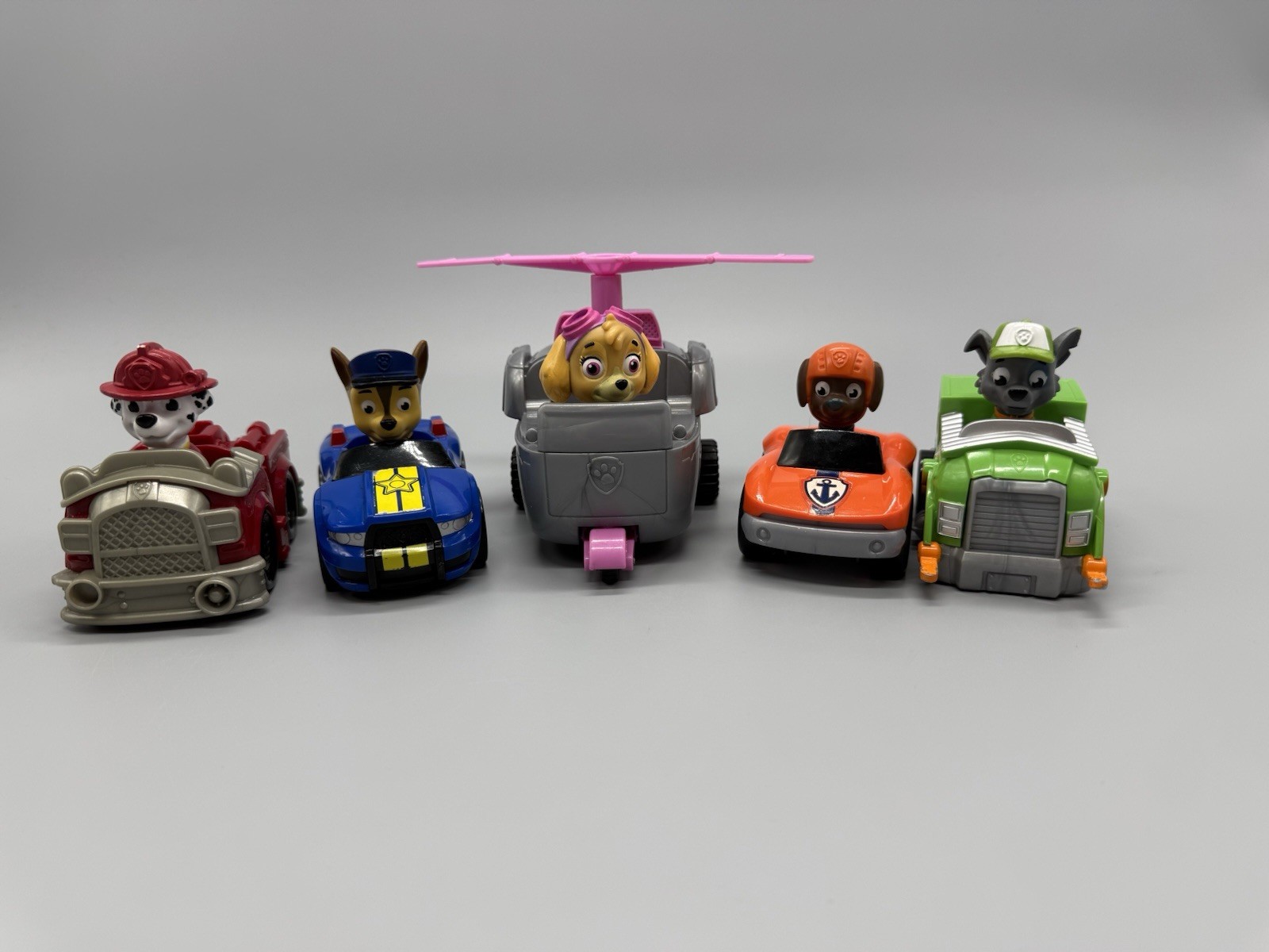 Lotto cuccioli veicolo Paw Patrol Skye Chase Marshall Rocky Zuma