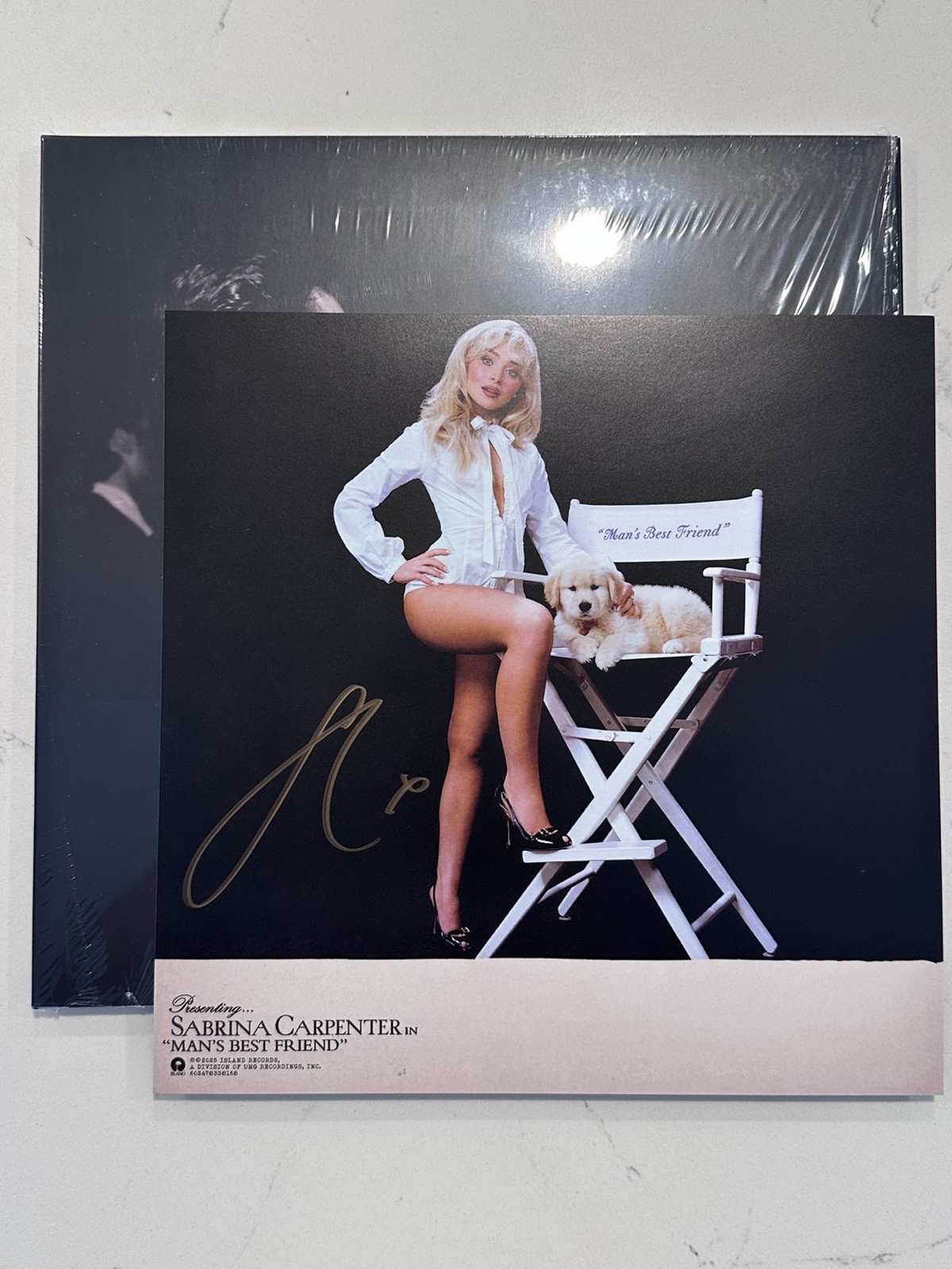 Man's Best Friend Sabrina Carpenter 12" LP Hand Signed Autographed Alternate #2