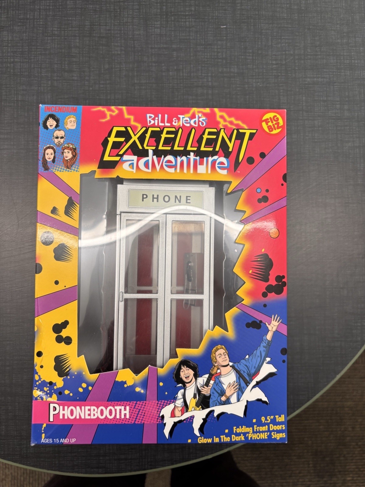 Cabina telefonica action figure Incendium Fig Biz Bill and Ted's Excellent Adventure