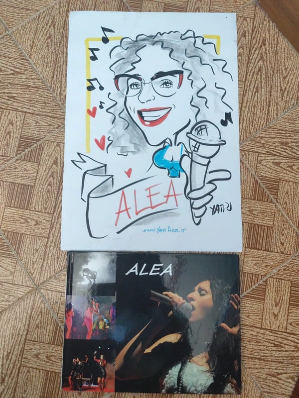 Alea libro+ disegno e autografo