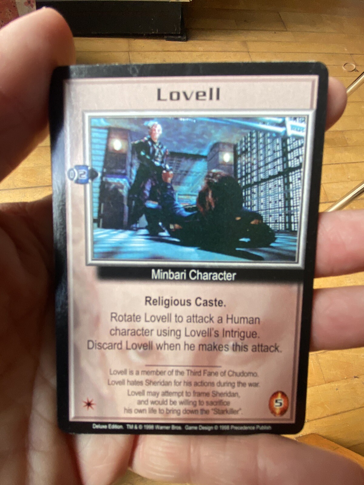 LOVELL DELUXE EDITION 1998 BABYLON 5 CCG COLLECTORS CARD NEAR MINT UNPLAYED
