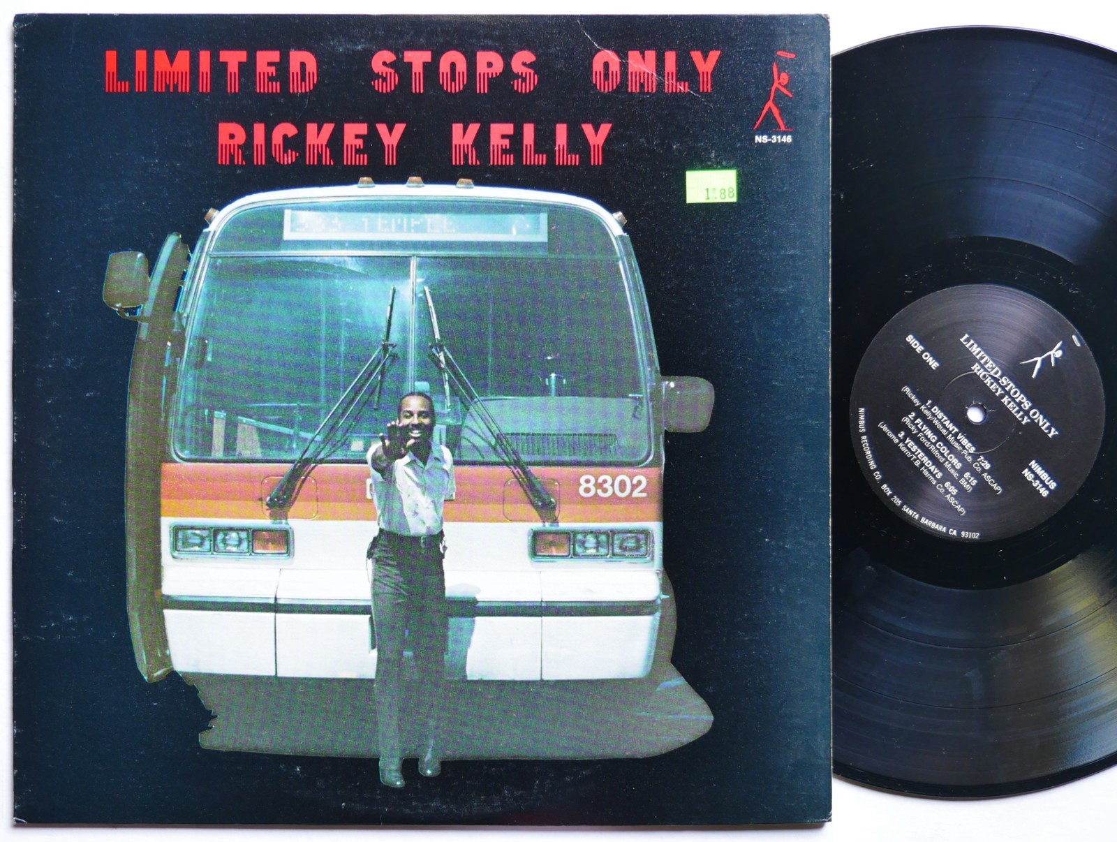 RICKEY KELLY Limited Stops Only LP NIMBUS WEST NS-3146 US 1983 Dadisi Komolafe