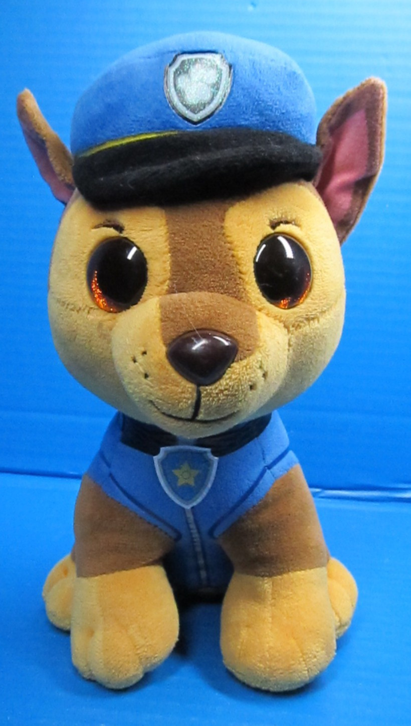 TY Beanie Boos PAW PATROL CHASE blu e marrone pastore tedesco 10"