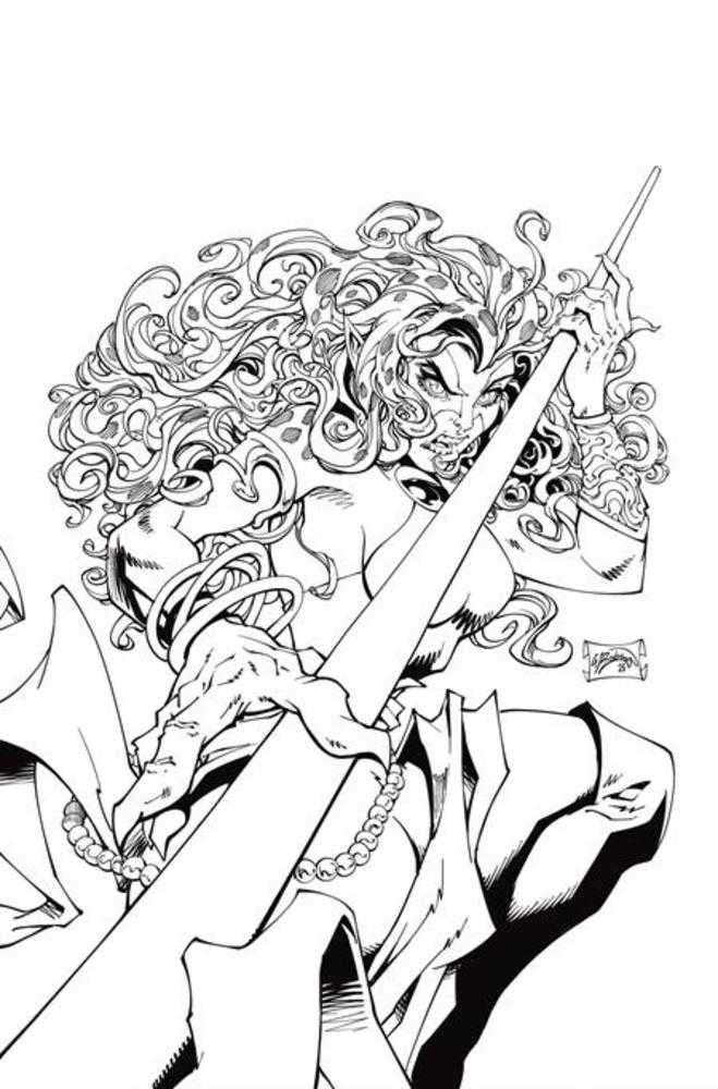 PREVENDITA: Thundercats Cheetara #1 Cover O Inc 1:7 Will Robson Line Art Full Art