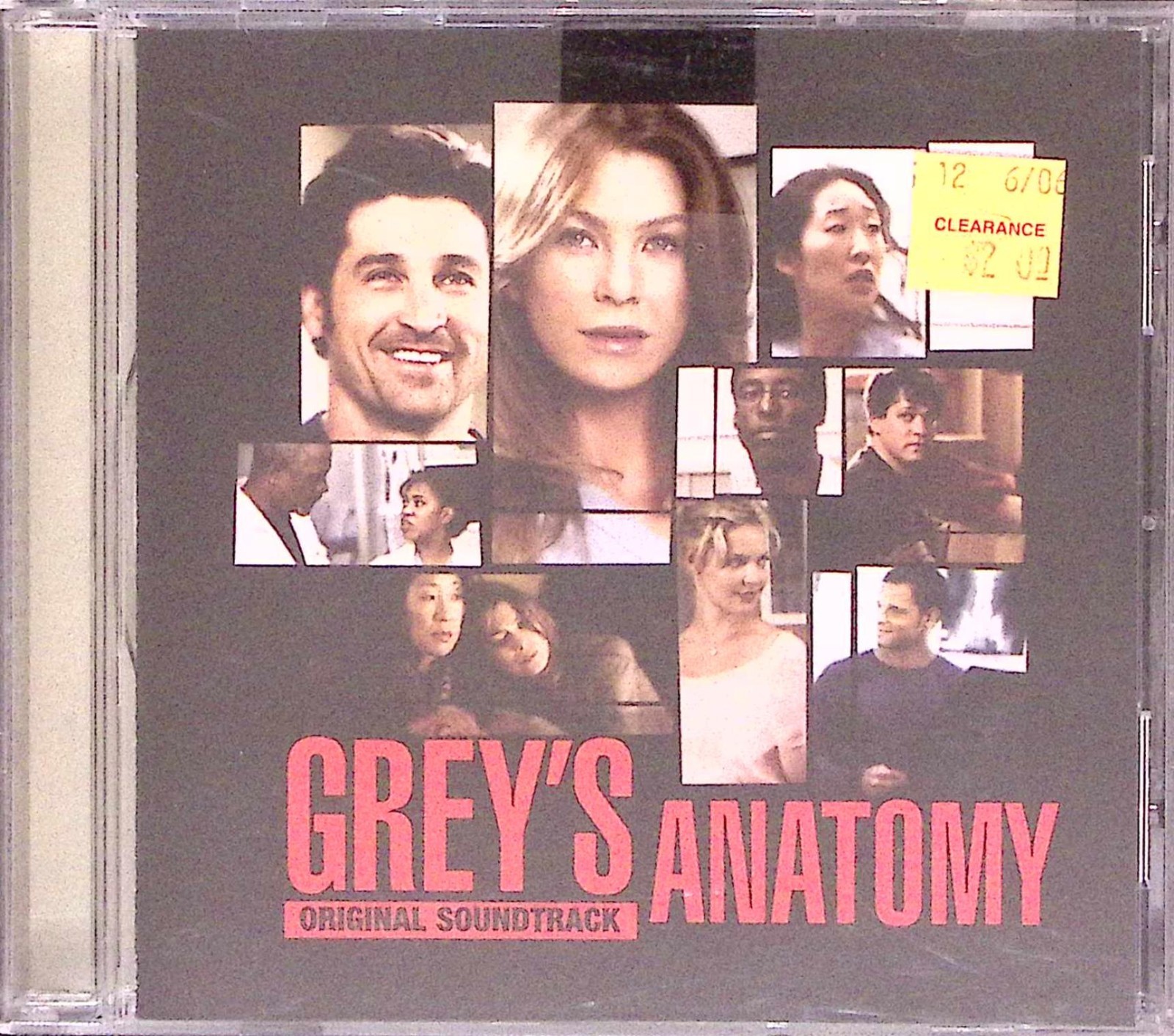 VARIOUS ARTISTS  GREYS ANATOMY ORIGINAL SOUNDTRACK  HOLLYWOOD REC CD 835A