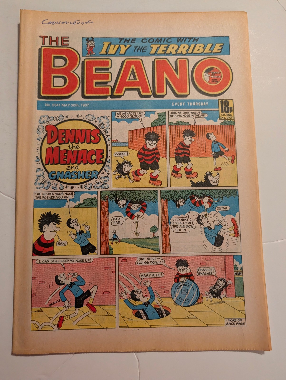 Beano Comic No 2341 May 30th 1987.