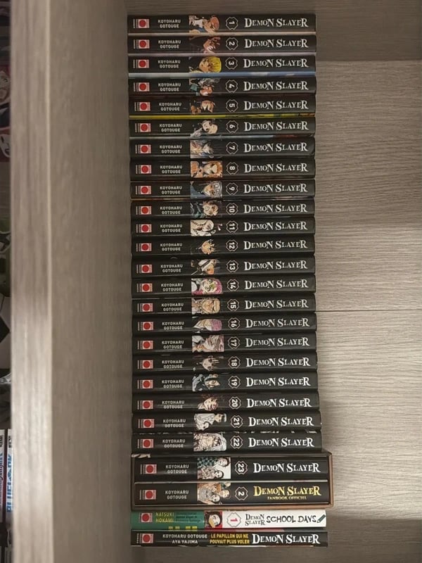 Demon Slayer intégrale 1 à 23 + Fanbook, roman & bonus