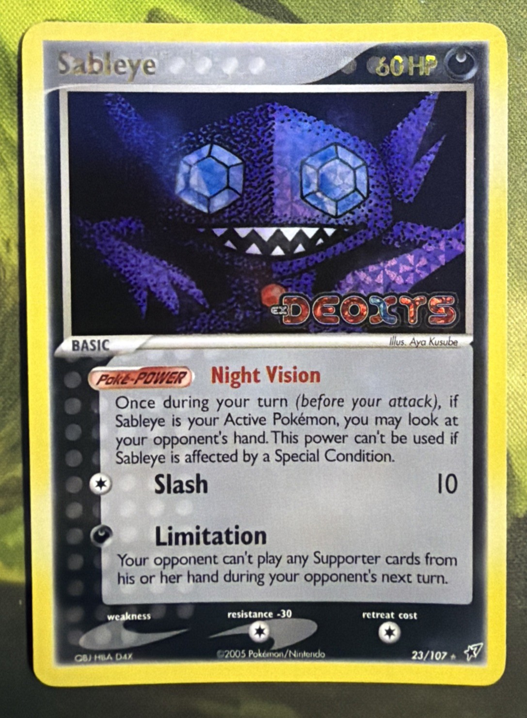 Sableye Stamped Reverse Holo 23/107 - EX Deoxys - Gioco leggero