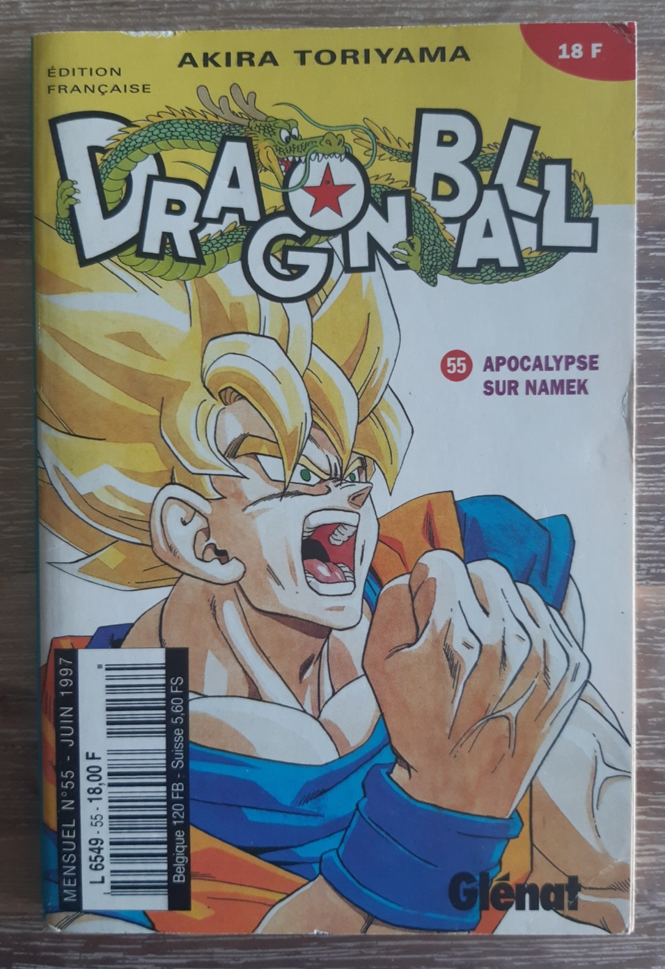 Manga Dragon Ball 55 Edition Kiosque - APOCALYPSE SUR NAMEK - Glénat Juin 1997