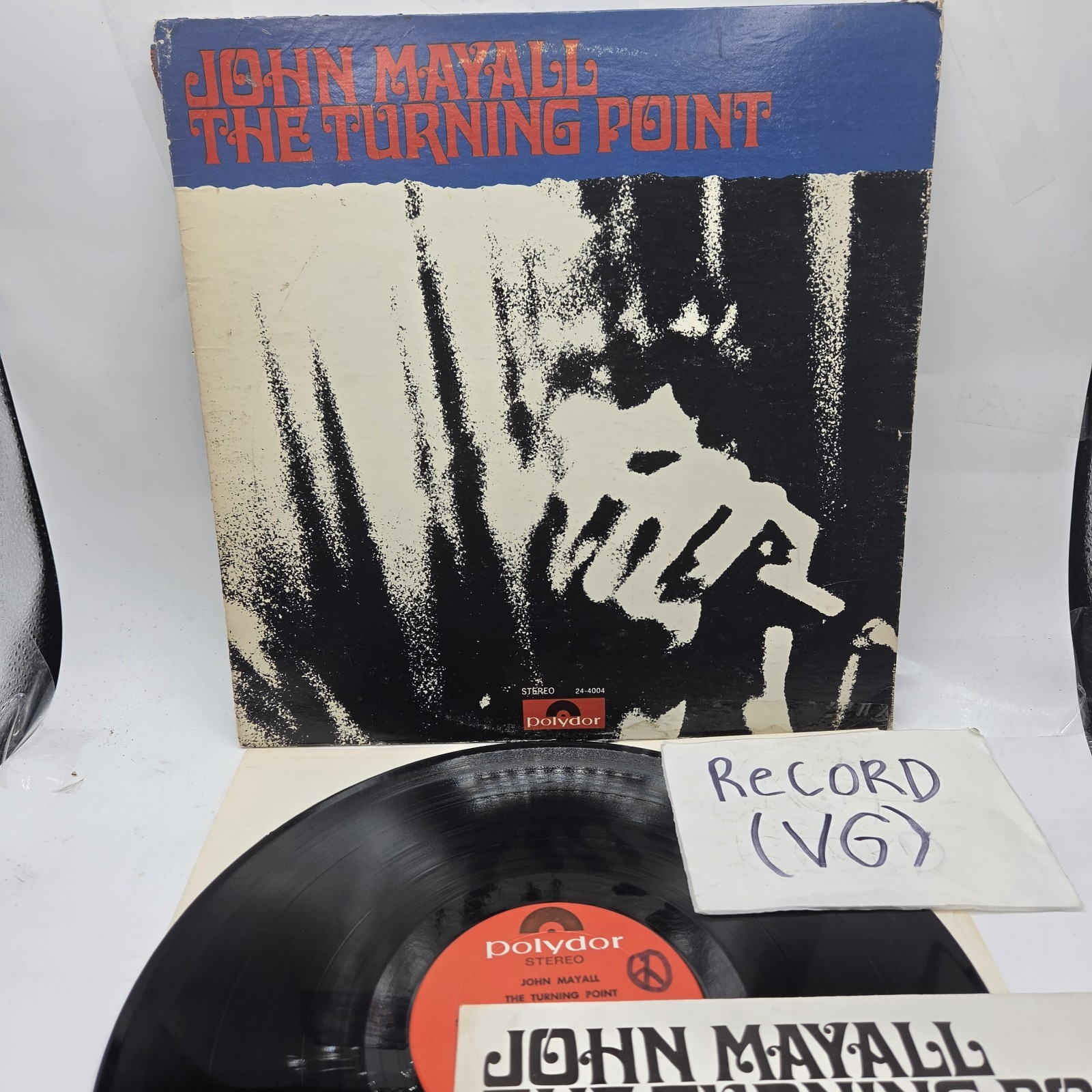 John Mayall The Turning Point LP Vinyl Record 1969 Rock Vintage VG