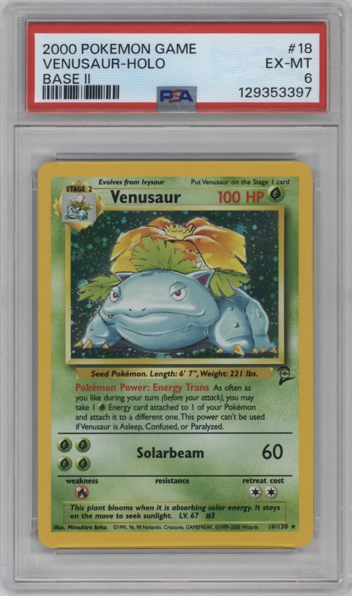 Pokemon Venusaur 2000 · Set Base 2 Holo Base · #18